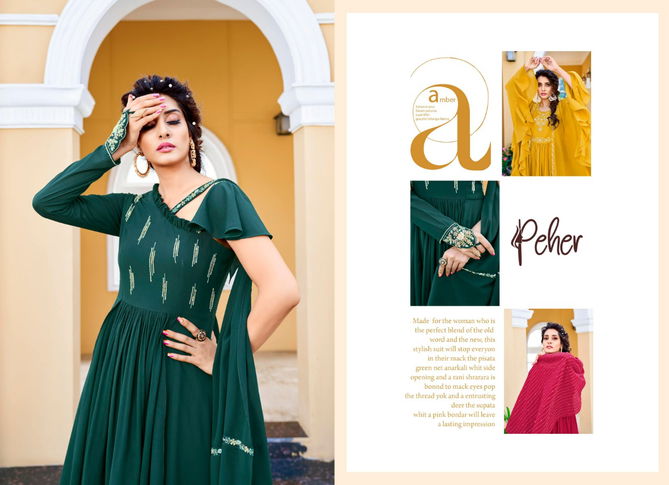 Lime Light Fancy Stylish Designer Festive Wear Heavy Long Kurtis collection